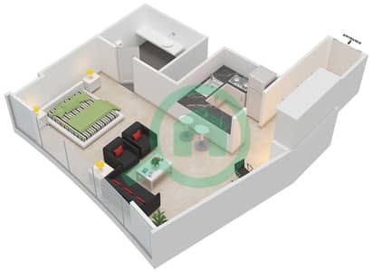 The ARC - Studio Apartment Unit B-01,B-24 Floor plan