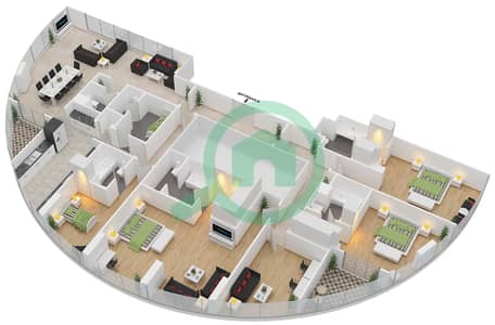 Sigma Tower 1 - 4 Bedroom Penthouse Unit 1 Floor plan
