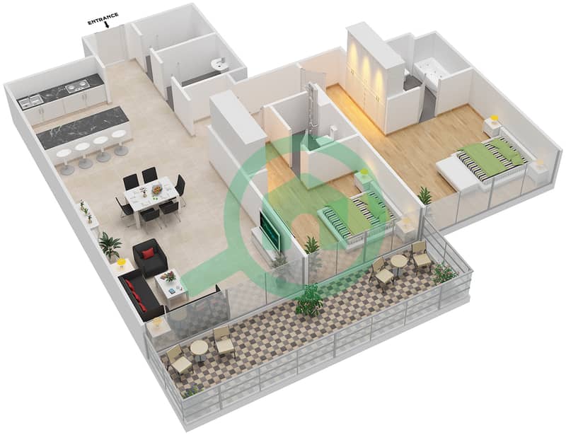 Floor Plans For Unit 4 Floor 2 8 2 Bedroom Apartments In