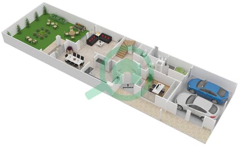 The Springs 10 - 3 Bedroom Villa Type 1M Floor plan