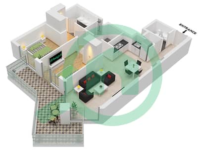 Urban Oasis by Missoni - 2 Bedroom Apartment Unit 2,5 FLOOR 2-14,16-29 Floor plan