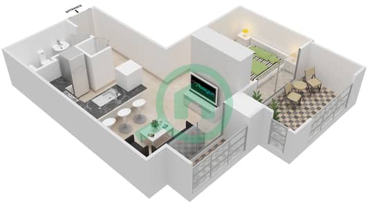Tanaro - Studio Apartments Suite 15/Floor 3-6 Floor plan