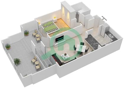 Tanaro - 1 Bed Apartments Suite 11/Floor 1 Floor plan