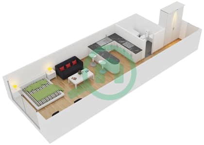 Armada Tower 2 - Studio Apartment Type S Floor plan
