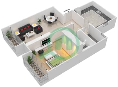 MBL Signature - 1 Bedroom Apartment Type 5A Floor plan