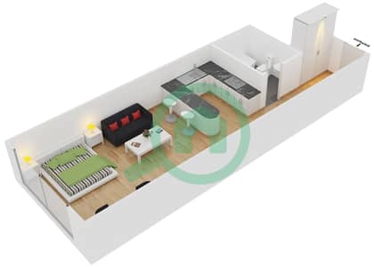 Armada Tower 1 - Studio Apartments Type S Floor plan