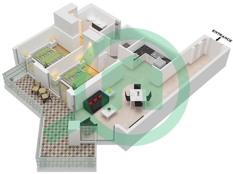 View of Dar Al Arkan Urban Oasis Floor Plan Download | PDF Download