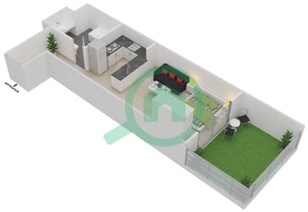 Plazzo Residence - Studio Apartment Type 3 Floor plan Plazzo Residence - Studio Apartment Type 3 Floor plan