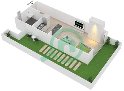 Plazzo Residence - Studio Apartment Type 7 Floor plan Plazzo Residence - Studio Apartment Type 7 Floor plan
