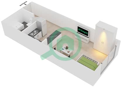 Plazzo Residence - Studio Apartment Type 11 Floor plan Plazzo Residence - Studio Apartment Type 11 Floor plan
