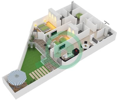 Plazzo Residence - 2 Bedroom Apartment Type 28 Floor plan Plazzo Residence - 2 Bedroom Apartment Type 28 Floor plan