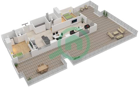 Joya Verde Residences - 2 Bedroom Apartment Type/unit 5 UNIT 407 Floor plan