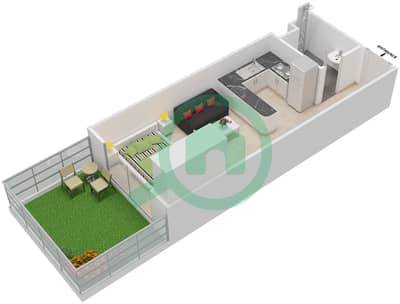 جويا فيردي ريزيدنس - ستوديو شقق النموذج / الوحدة 18 Unit G03,G04,G05,G06 مخطط الطابق