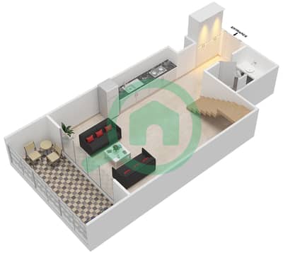 Cappadocia - 1 Bed Apartments Unit 307 Floor plan