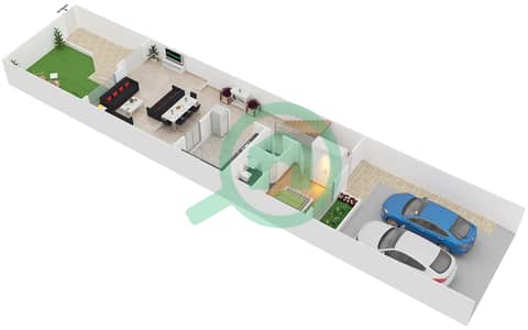 المخططات الطابقية لتصميم النموذج B تاون هاوس 4 غرف نوم - ويستار لي كاتيليتس