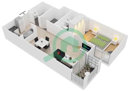 Hanover Square - 1 Bed Apartments Type C9 Floor plan