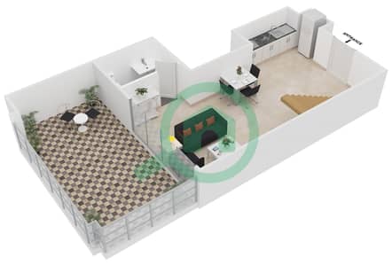 沙玛尔公寓 - 1 卧室公寓类型LOFT H戶型图