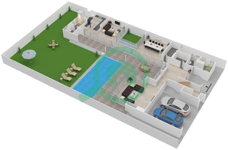 Sobha Hartland Estates - 4 Bedroom Villa Type 4C Floor plan