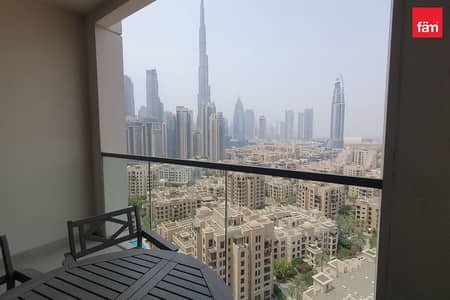 2 Bedroom Flat for Rent in Downtown Dubai, Dubai - Burj Khalifa View | High Floor | Fully Furnished