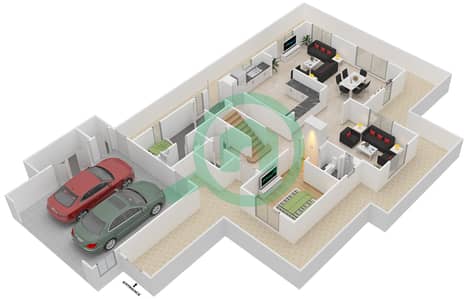 卡利达住宅综合体 - 5 卧室别墅类型A戶型图