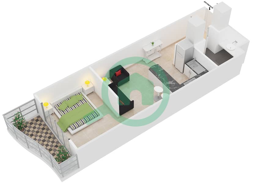 Floor Plans For Unit 1 9 10 18 Studio Apartments In Eden Gardens