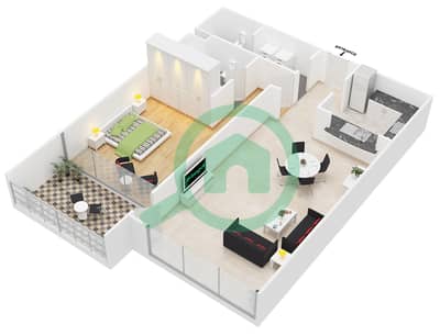 Olympic Park 1 - 1 Bed Apartments Type 1 Floor plan