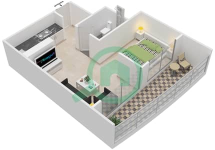 My Tower - Studio Apartment Unit 7 FLOOR 10 Floor plan