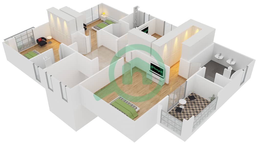 Floor plans for Type 5 5bedroom Townhouses in Lila