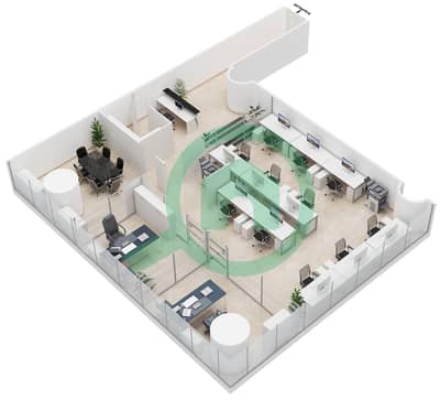 Metropolis Tower -  Office Type 4,5,12,13 Floor plan