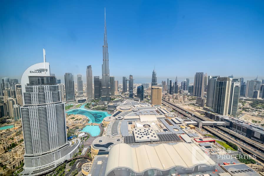 Burj Khalifa View | High Floor | Vacant