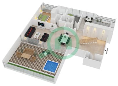 West Wharf - 3 Beds Apartments type D Floor plan