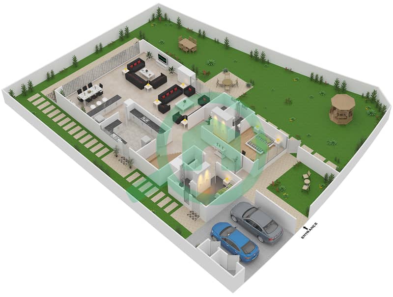 Floor Plans For Type 7 6 Bedroom Villas In Queens Meadows Bayut Dubai