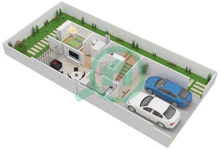 المخططات الطابقية لتصميم النموذج RI-EE, RN-EM فیلا 2 غرفة نوم - فيكتوريا