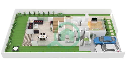 桧木住宅区 - 6 卧室别墅类型V2-L2戶型图
