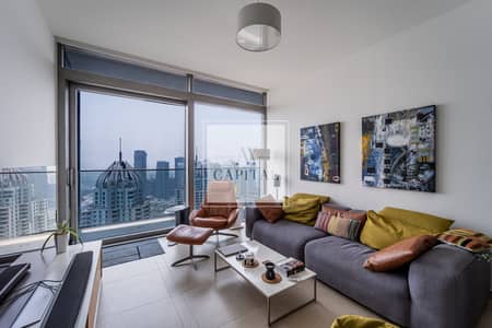 2 Bedroom Flat for Rent in Dubai Marina, Dubai - High Floor | Unfurnished | Spacious | Marina View