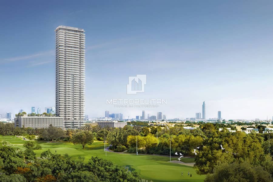 位于景观公寓社区，高尔夫山庄 1 卧室的公寓 1800000 AED - 9383181