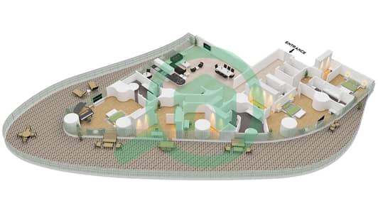 Bugatti Residences by Binghatti - 3 卧室公寓单位2 FLOOR 15戶型图