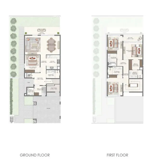 4 BR floor plan
