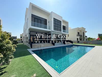 5 Bedroom Villa for Rent in Dubai Hills Estate, Dubai - Custom Villa | Park + Burj View | Premium