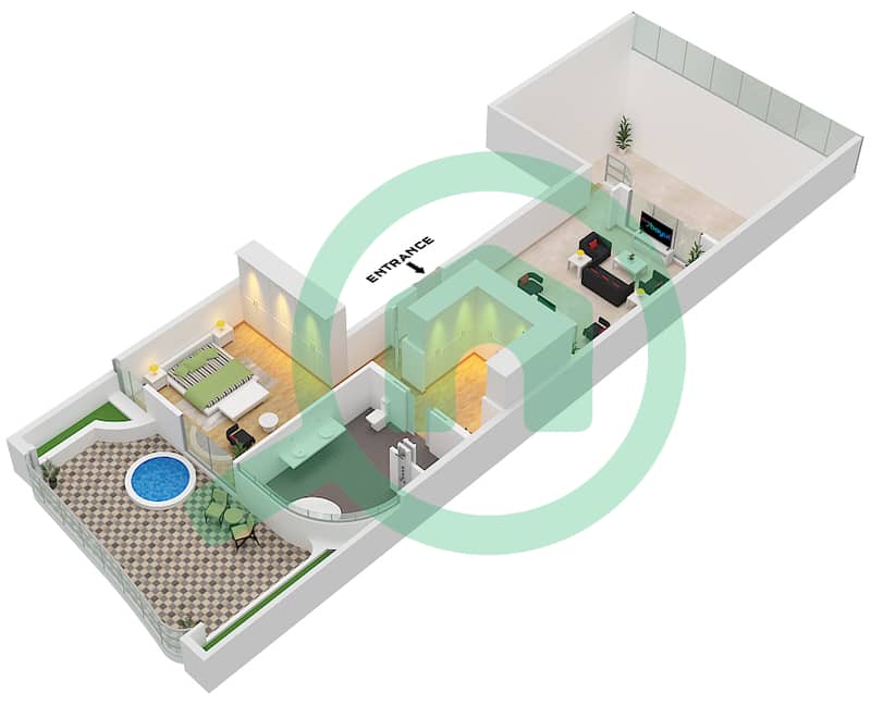 Casa Canal - 4 Bedroom Villa Type A FLOOR 2-7 Floor plan Type A Upper Floor 3,5,7 interactive3D