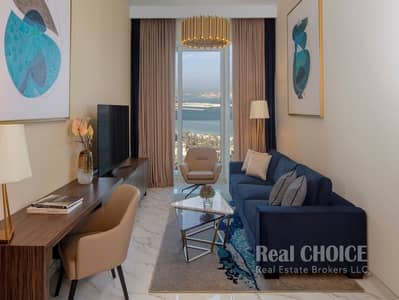 迪拜媒体城， 迪拜 1 卧室酒店式公寓待租 - VPVD_Avani Seaview 1 Bedroom Apartment_Living Room. jpg