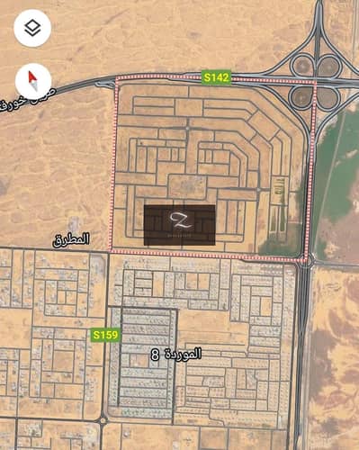 For sale two corners land on three streets in Sharjah Rawdat Al-Qurt area Al-Ruwaidat suburb on Khorfakkan Street