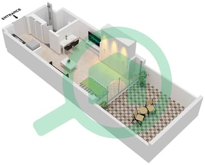 阿齐兹里维埃拉31号楼 - 单身公寓类型／单位1A / UNIT-9 FLOOR 1戶型图