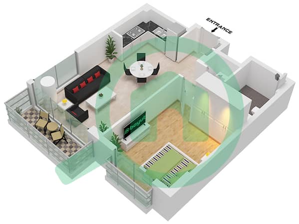 Type B3 Unit 9M Floor 7
 Type B3 Unit 10 Floor 7
 Type B3 Unit 10M Floor2-6
 Type B3 Unit 11 Floor  2-6
