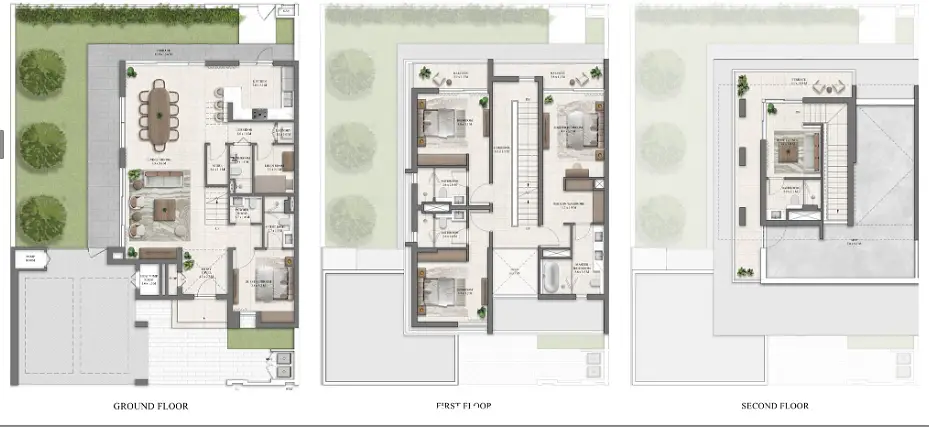 4 BR floor plan