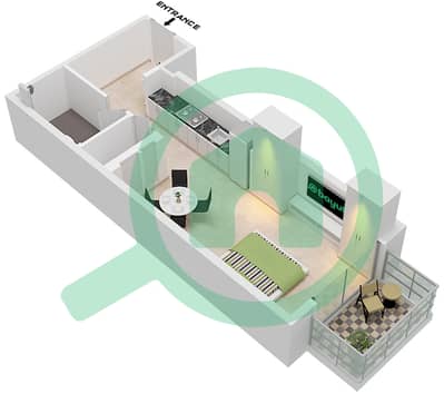 Hamilton House - Studio Apartment Type/unit B / UNIT 3 Floor plan