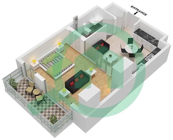 Type D Unit 4 Floor 1