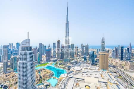 2 Bedroom Flat for Rent in Downtown Dubai, Dubai - Burj Khalifa and Fountain View | Biggest Layout