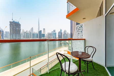 Studio for Rent in Business Bay, Dubai - All Bills | Canal View | Free Cleaning