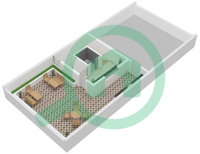 凯图拉保护区 - 4 卧室别墅单位42-45戶型图 42-45 Roof interactive3D